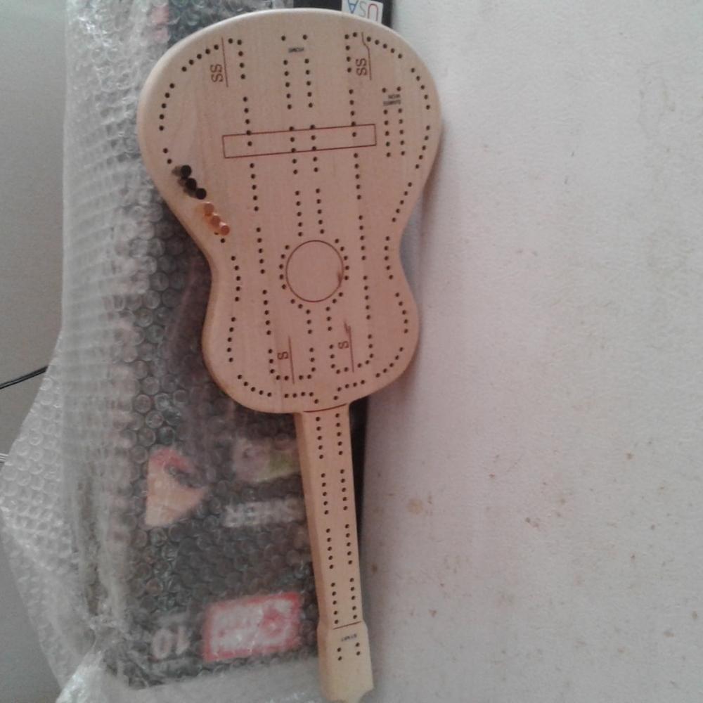 Handmade cribbage board